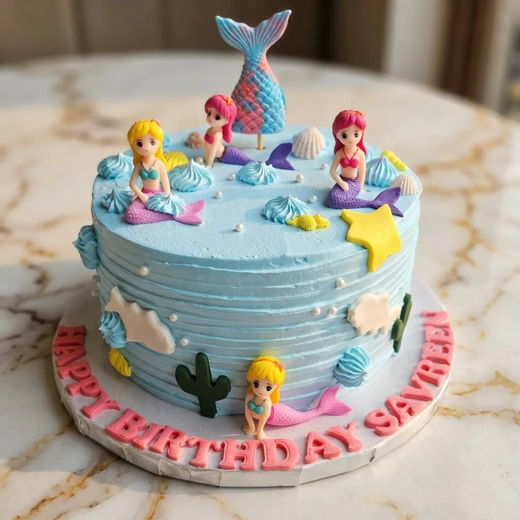Eggless birthday cake at Guru Nanak Bakery Edmonton &mdash; custom designed 100% vegetarian birthday cakes for any age or theme
