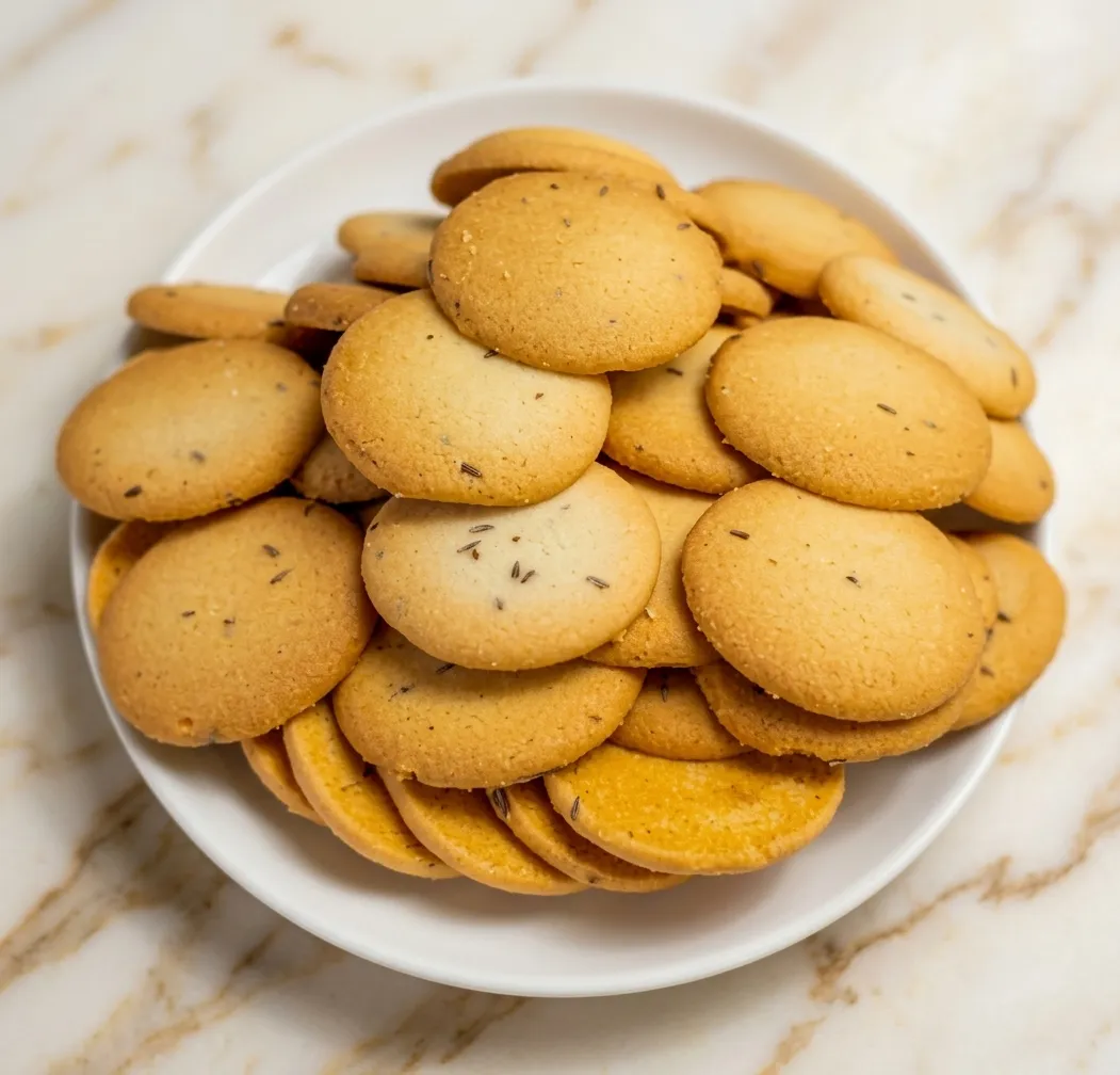 Jeera Cookies at Guru Nanak Bakery Edmonton – crunchy aromatic cumin-spiced cookies